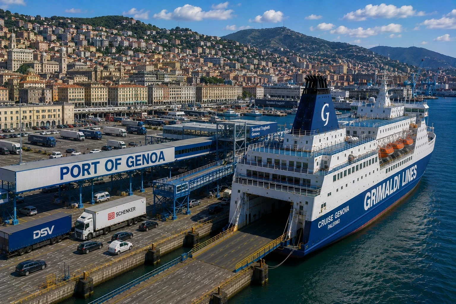 Færgerejse og havneinformation for Genova–Bastia