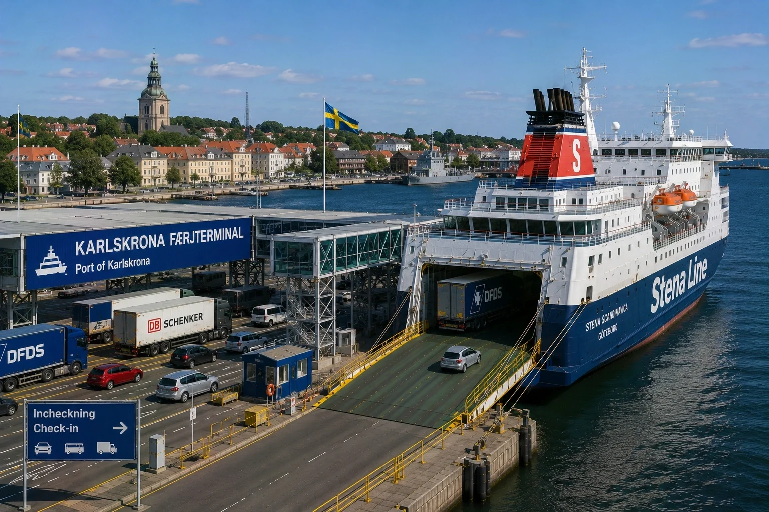 Færgerejse og havneinformation for Gdynia–Karlskrona