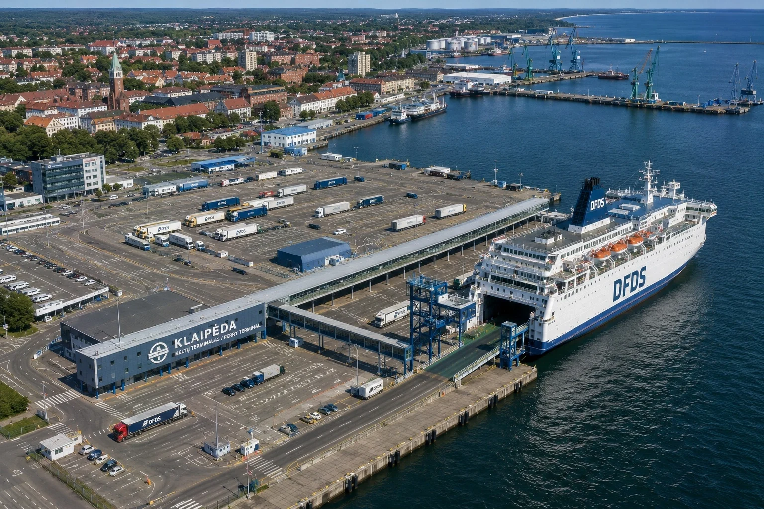 Færgehavnen i Klaipėda, Litauen