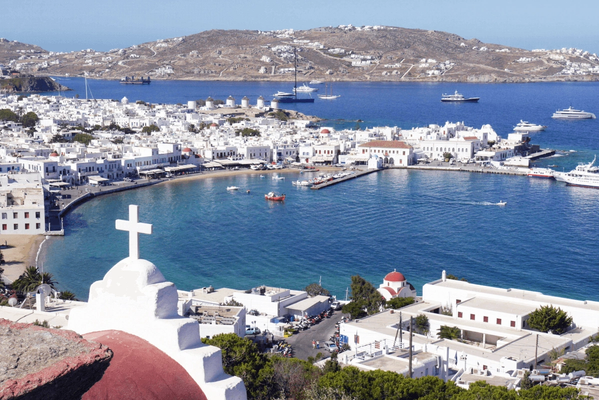 Mykonos – færgehavn og rejsemålsguide