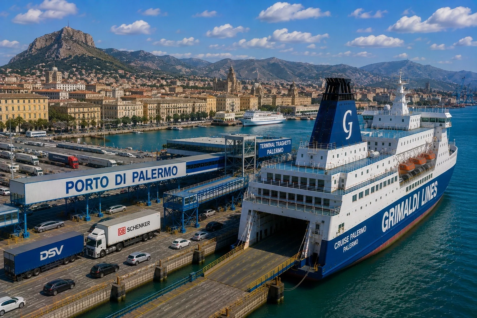 Færgerejse og havneinformation for Palermo–Ustica