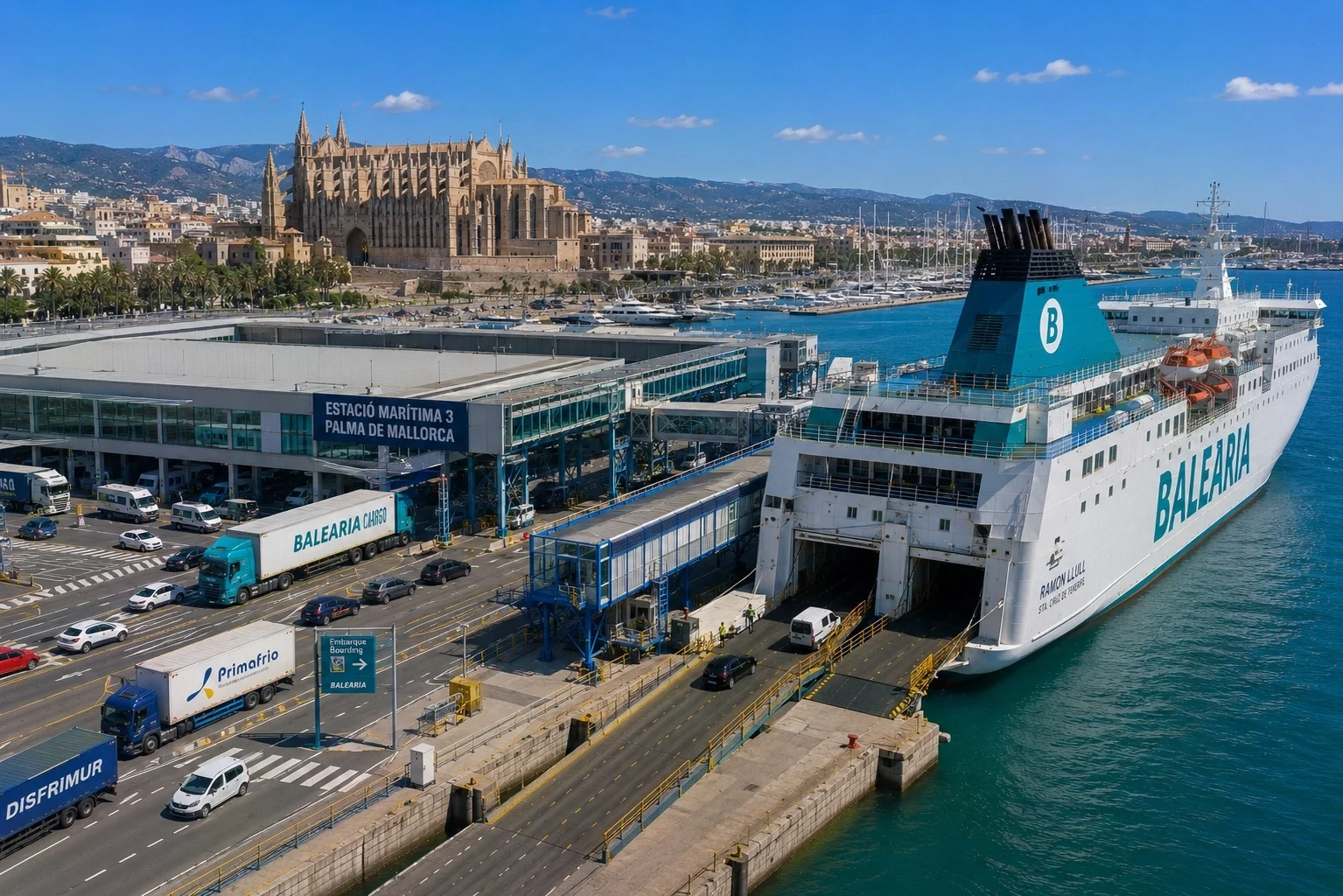 Færgerejse og havneinformation for Barcelona–Palma