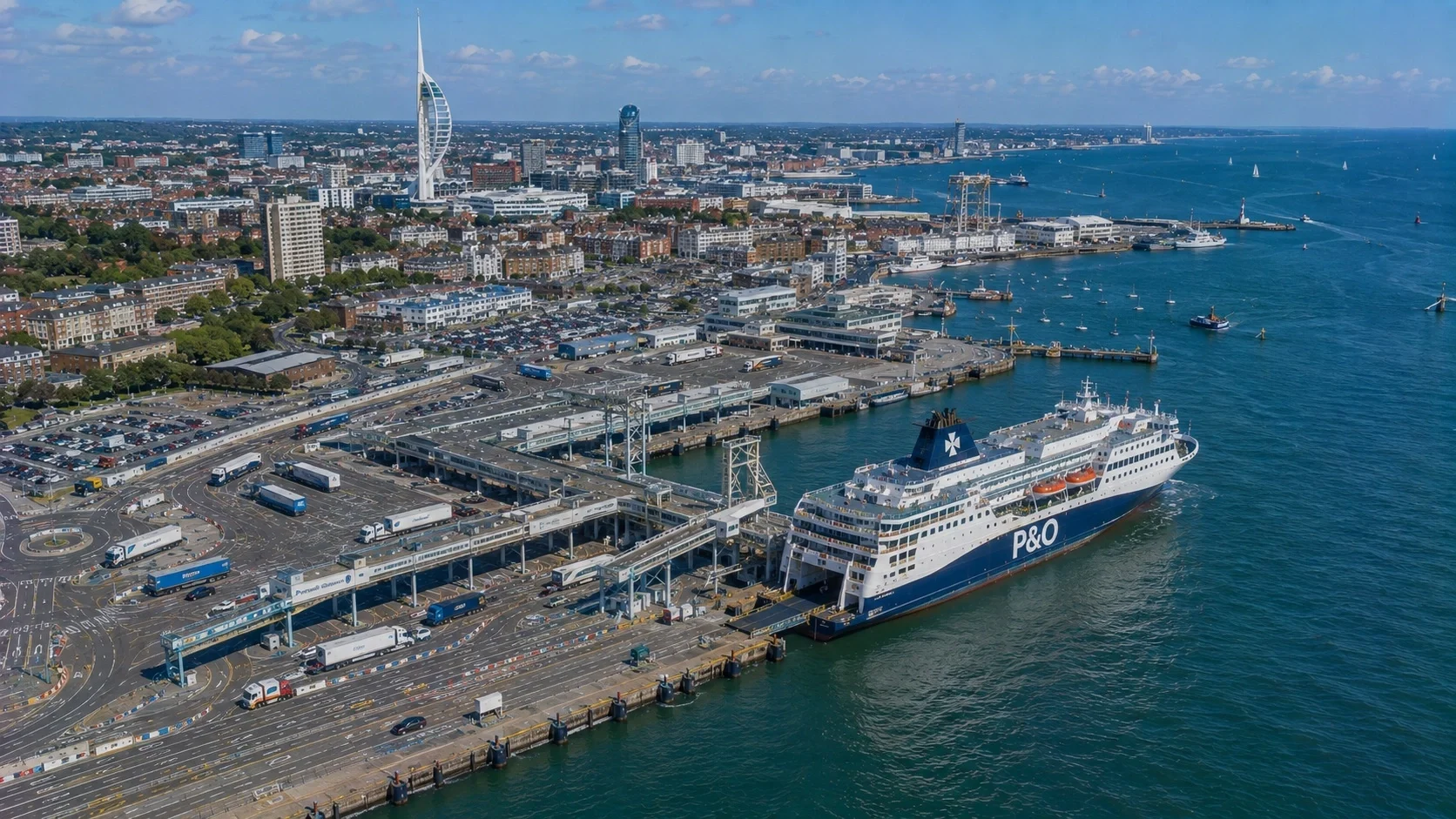 Færgerejse og havneinformation for Portsmouth–Fishbourne