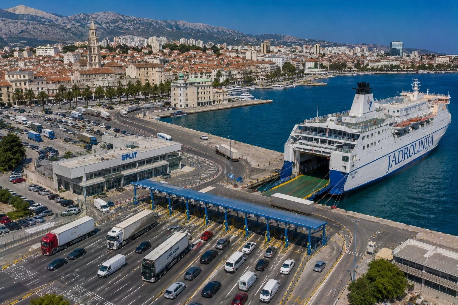 Færgerejse og havneinformation for Ancona–Split
