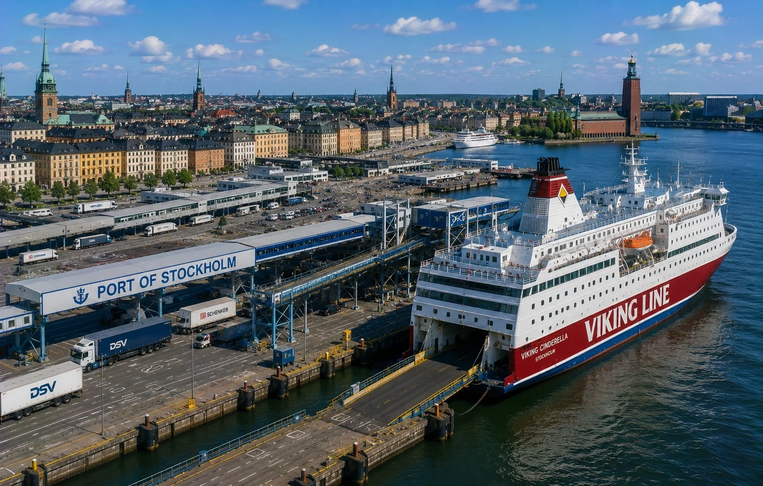 Færgerejse og havneinformation for Helsinki–Stockholm