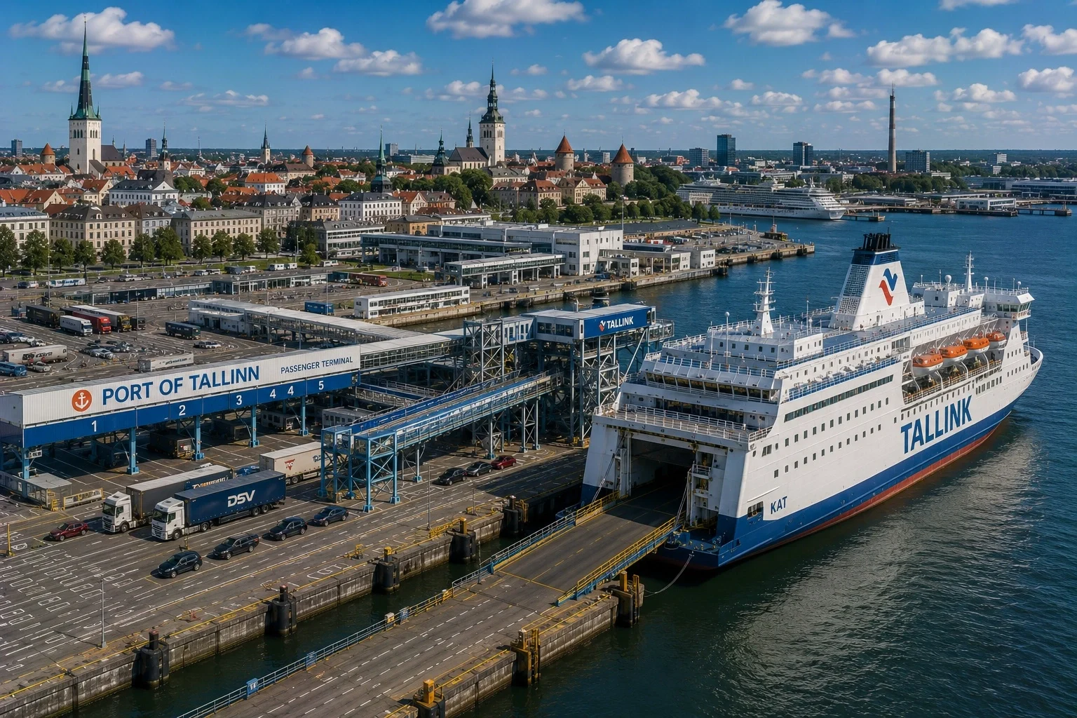 Færgerejse og havneinformation for Stockholm–Tallinn